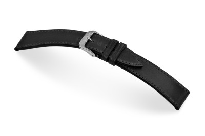 Bracelet en cuir Tacoma 20 mm noir