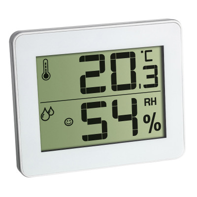 Digital thermo-hygrometer, white