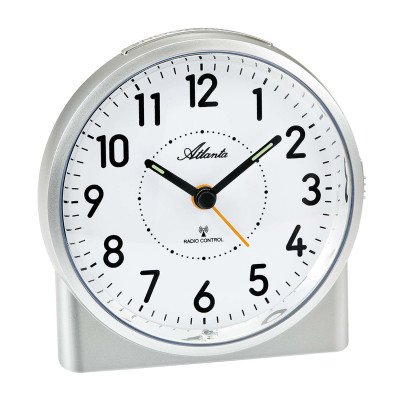 Atlanta 1843/19 radio controlled alarm clock silver
