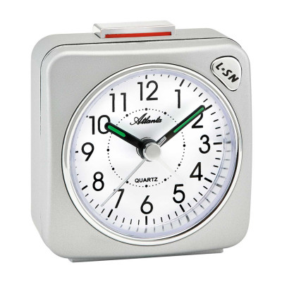 Atlanta 2114/19 quartz alarm clock silver