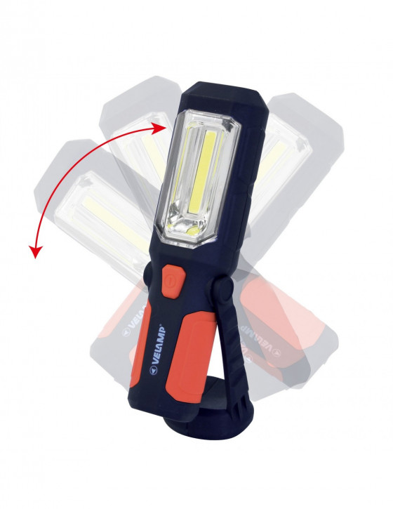 Lampe de travail LED multifonctionnelle, rechargeable via USB, lampe de  travail 2 en 1, panneau lumineux et lampe de poche, avec aimant et crochet
